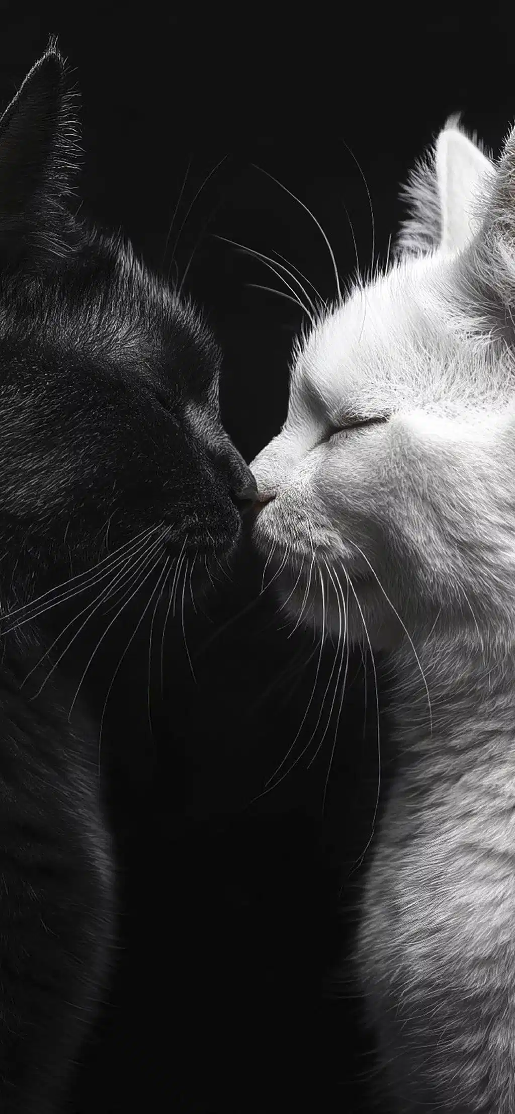 Black Cat And White Cat Yin Yang