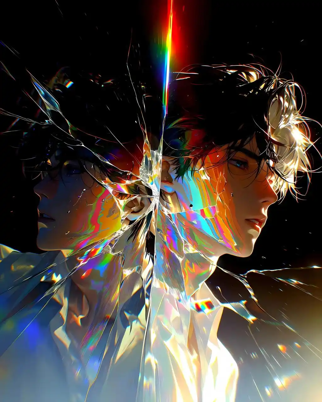 Abstract Rainbow Anime Profile Aesthetic