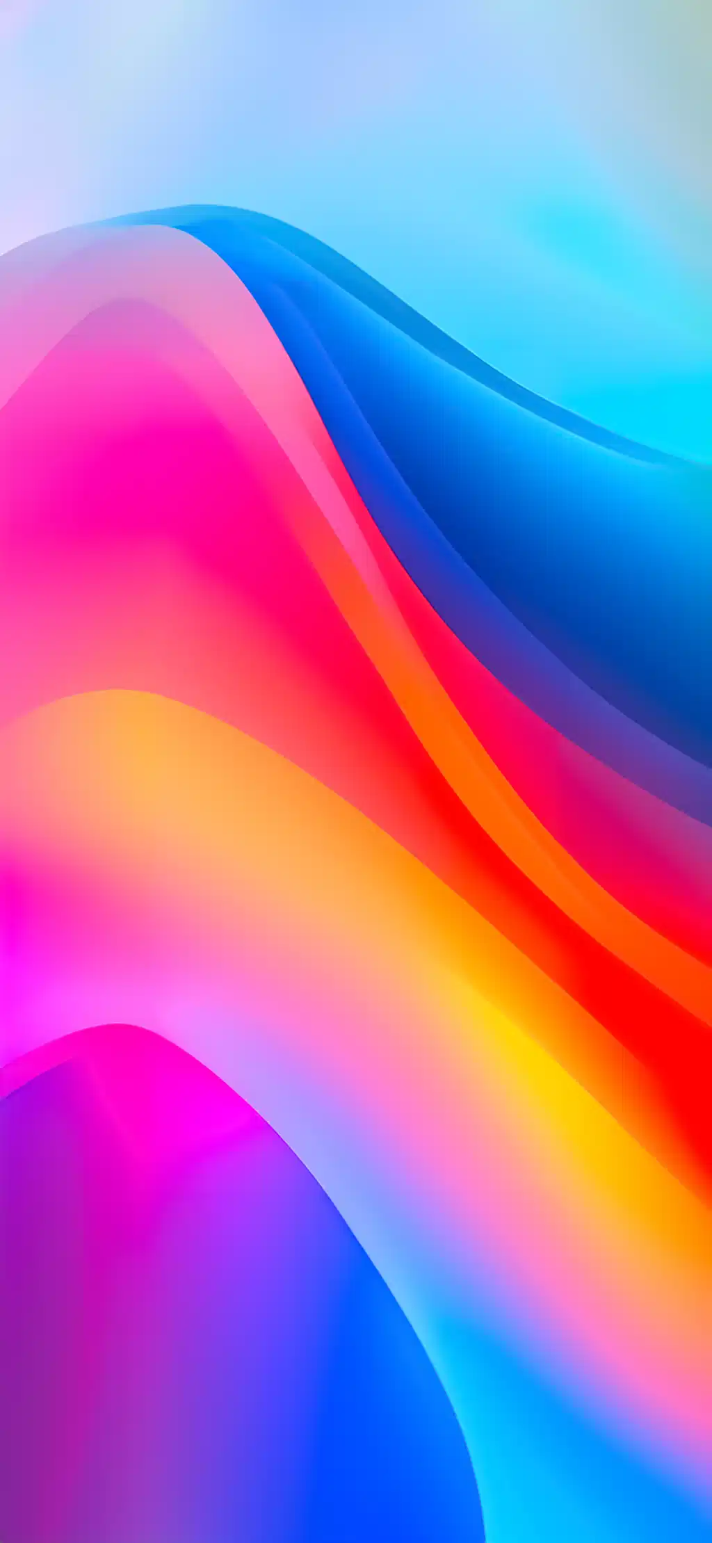 Rainbow Gradient Liquid Wave Wallpaper