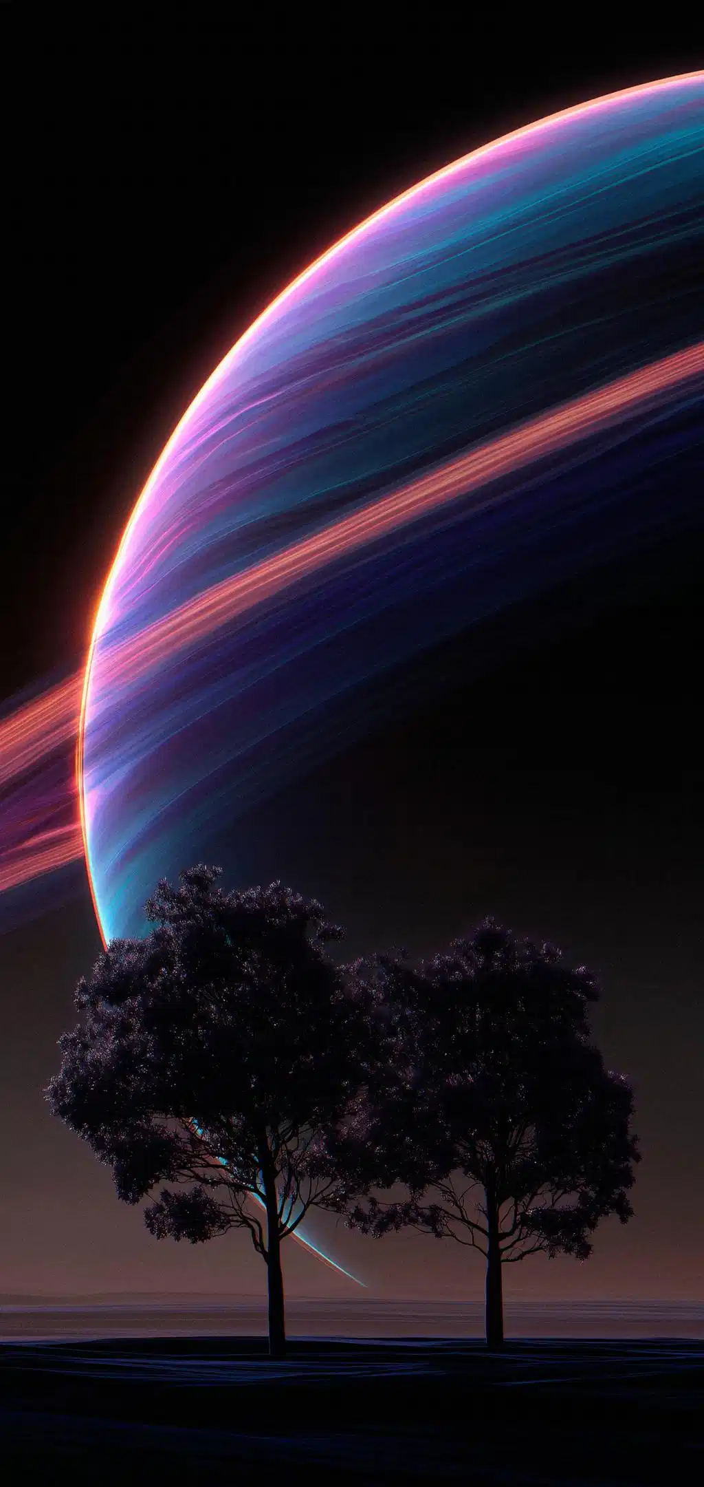 Crescent Moon Rings Forest
