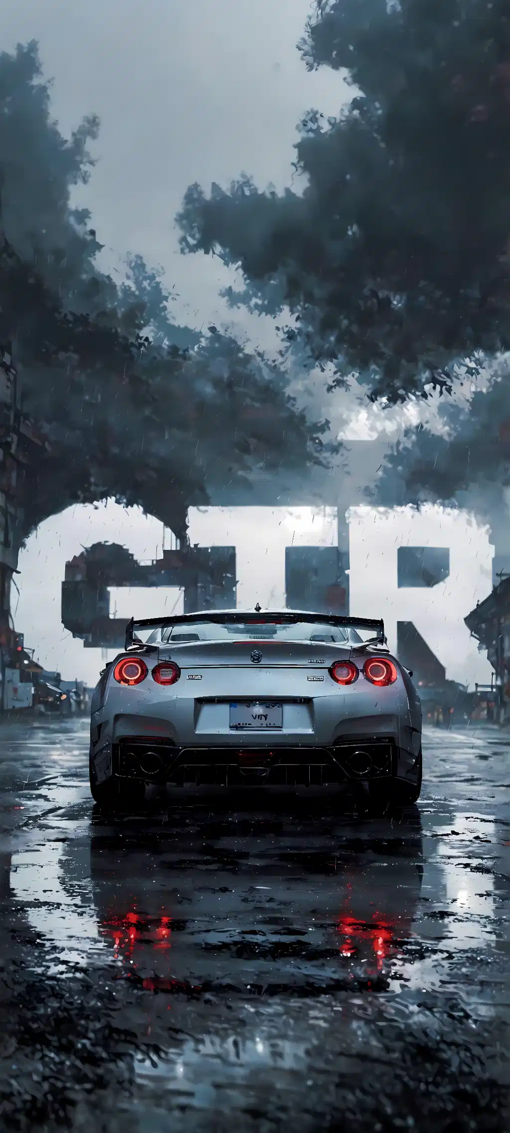 Nissan GTR R35 Foggy Weather Wallpaper