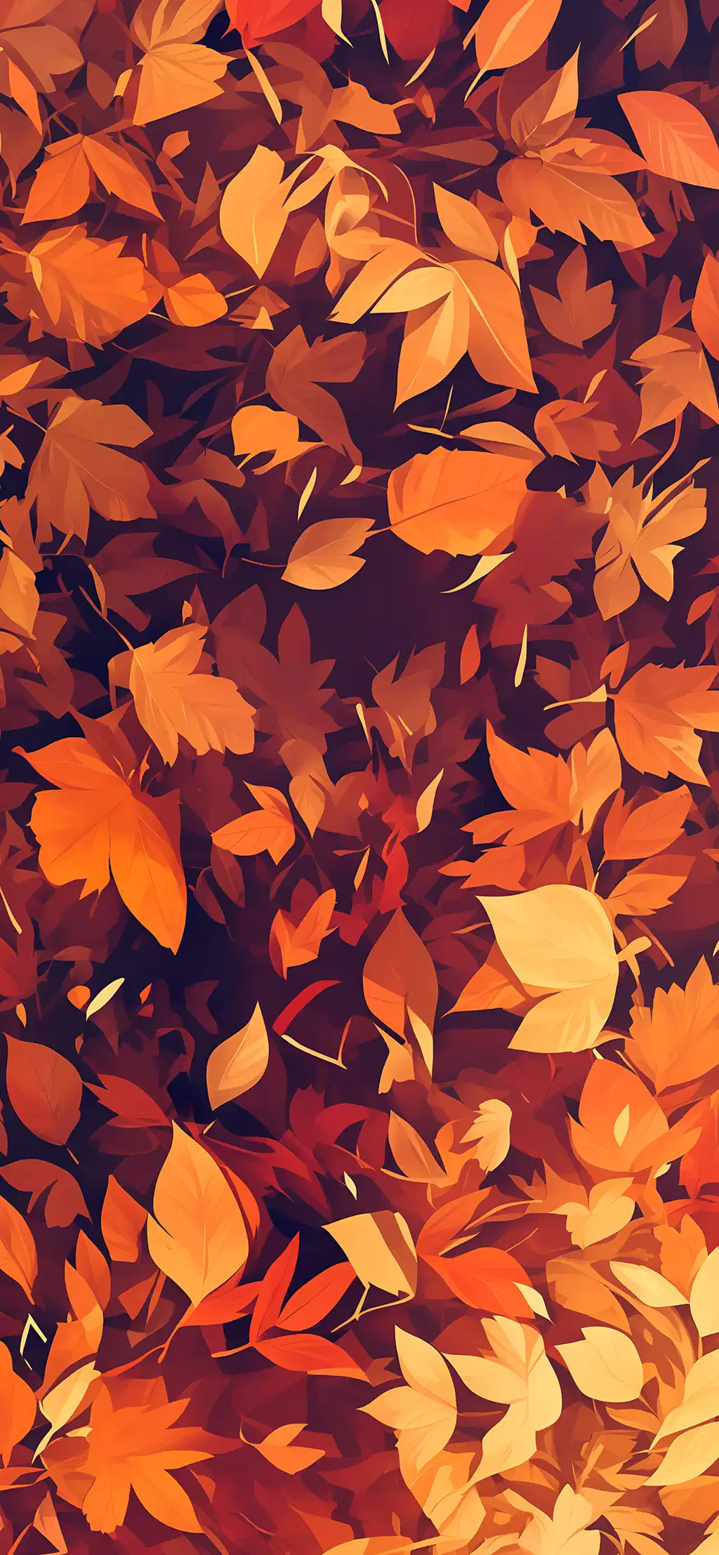 Autumn Leaves Orange Fall Background