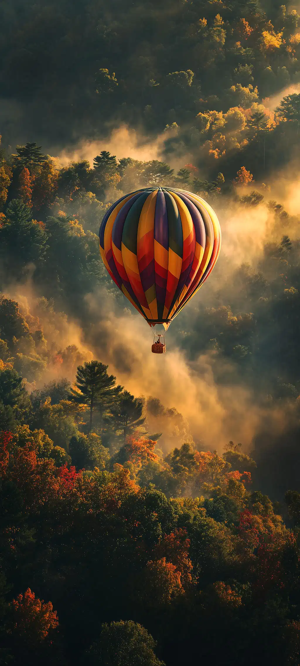 Balloon Sunset Clouds