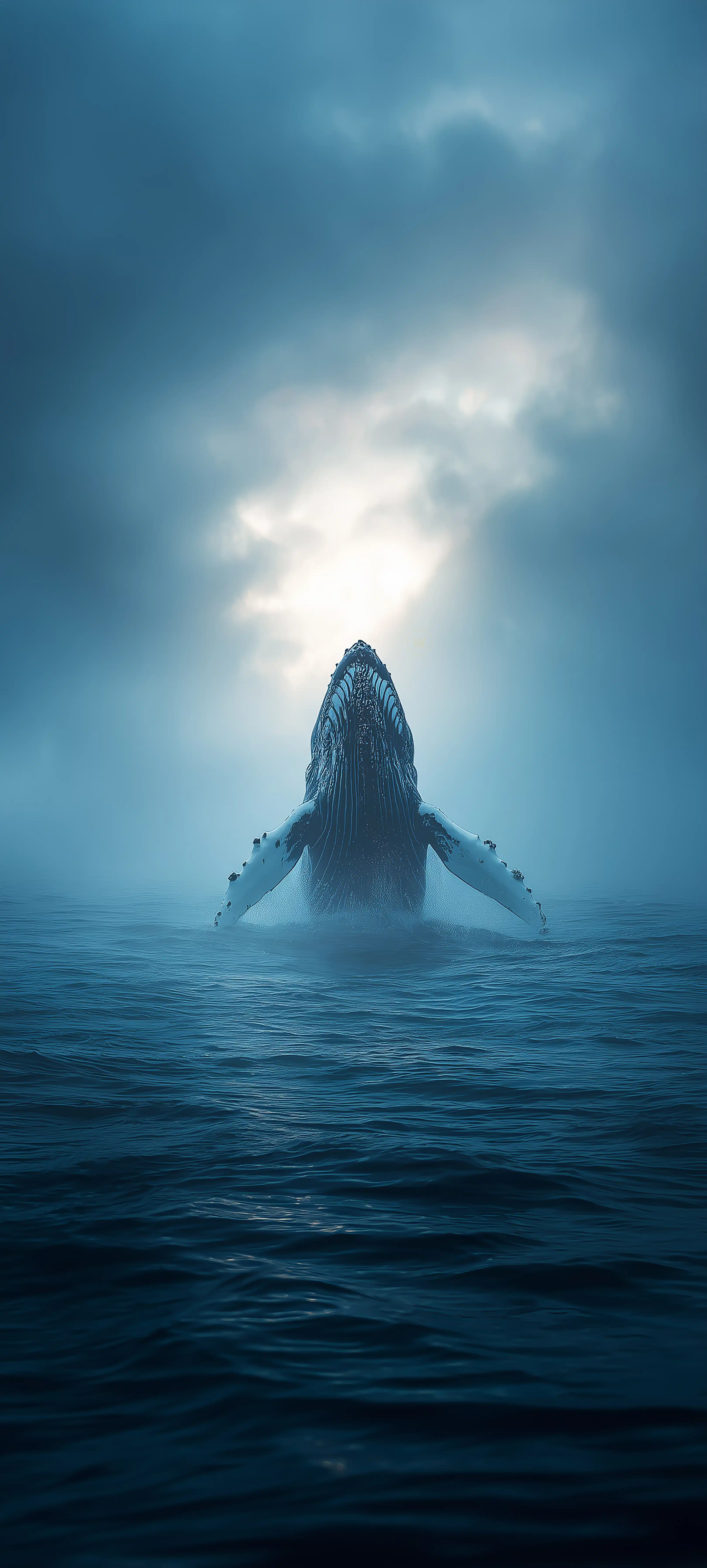 Whale Breaching Ocean