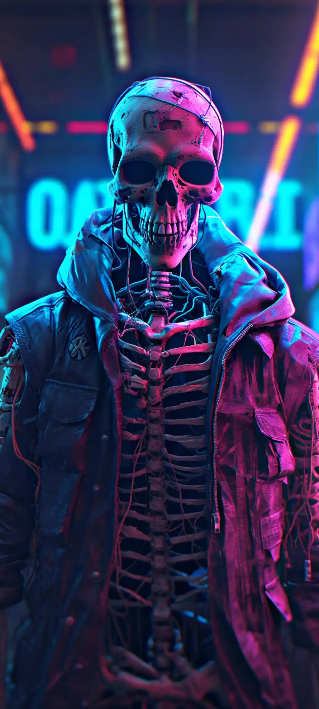 Neon Skeleton